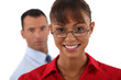 A couple of businesspeople.
