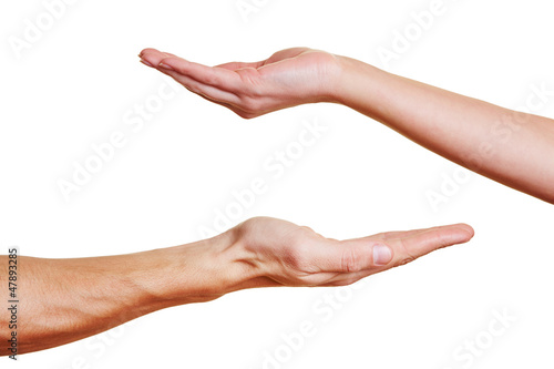 Photo: Zwei offene Handflächen Zwei offene Handflächen