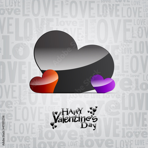 Vector: Valentine's day silver card/background Valentine's day silver card/background