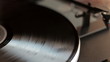 Record player automatically started, close up