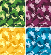 Colorful Camouflage Seamless Patterns