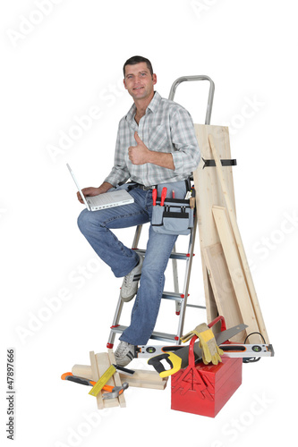 Photo: Happy carpenter Happy carpenter