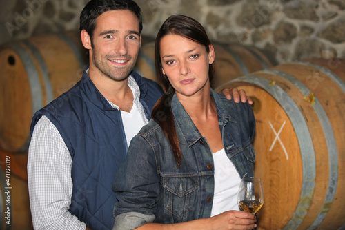 Photo: Couple of winemakers Couple of winemakers