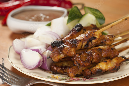 Photo: Chicken Satays; unsharpened file Chicken Satays; unsharpened file