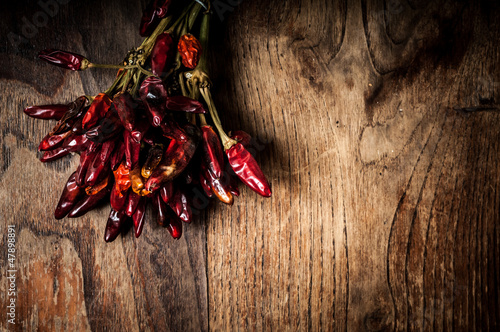 Photo: dried hot red chilies dried hot red chilies