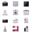 Vector domestic appliances set. Part 1