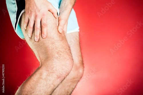 Photo: Running injury, leg and muscle pain Running injury, leg and muscle pain