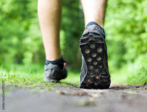 Photo: Walking running, sport and exercising Walking running, sport and exercising
