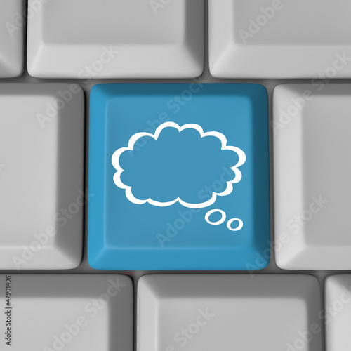 Illustration: Cloud Computing Keyboard Key Computer Idea Cloud Computing Keyboard Key Computer Idea