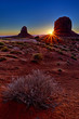 famous Monument Valley at Sunrise