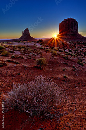 Photo: famous Monument Valley at Sunrise famous Monument Valley at Sunrise