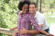 Portrait of a couple in the countryside