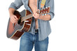 Man playing acoustic guitar