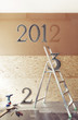 The New Year is coming concept - numbers 2013 instead of 2012