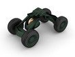 Illustration: Military droid car with heavy gun Military droid car with heavy gun