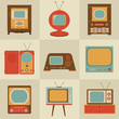 Retro vintage Tv set