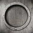 metal porthole background