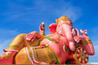 Photo: Pink ganesha statue in relaxing action, Thailand. Pink ganesha statue in relaxing action, Thailand.