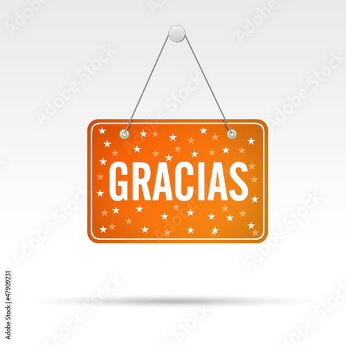 Illustration: Thank You Hanging Store Sign Thank You Hanging Store Sign