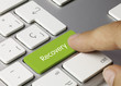 Recovery keyboard key. Finger