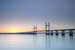 New Severn Bridge at sunrise