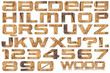 Grunge Metal Letters and Numbers