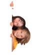 Foto: Happy sister with brother Happy sister with brother