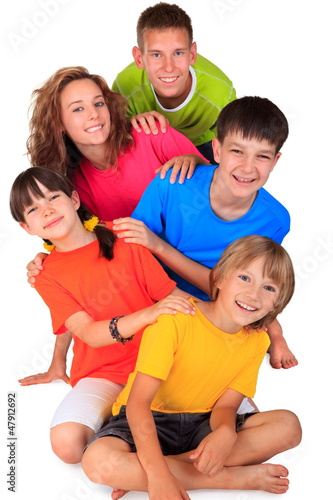 Photo: Group of happy children Group of happy children