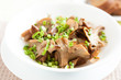 fried mushrooms in a white bowl