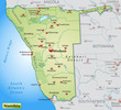 Landkarte von Namibia