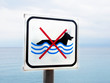 Hunde nicht erlaubt Schild Strand 2, Insel Krk , kein Hundebades