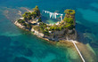 the island of Zakynthos Greece from the air