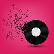 Abstract music background vector illustration for your design