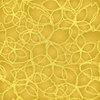 Seamless floral golden lines on gold wallpaper