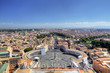Panoramic view on St Peters Square. Roma (Rome), Italy