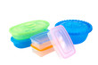 Plastic ware isolated on white background