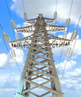 Power Transmission Line. 3d render