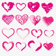 Set of hearts