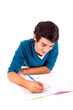 Young happy student carrying books