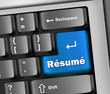 Keyboard Illustration "Resume"