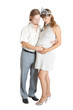 Portrait of a happy young pregnant woman with her husband