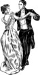 ancient dancing couple