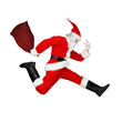 Santa im Sprung