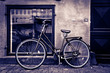 Photo: Classic vintage retro city bicycle in Copenhagen, Denmark Classic vintage retro city bicycle in Copenhagen, Denmark