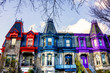 Part of the Victorian homes with roof color in Montreal