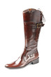 Brown high boot
