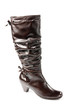 Brown high boot