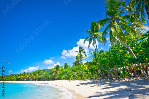 Photo: Beautiful beach in Saint Lucia, Caribbean Islands Beautiful beach in Saint Lucia, Caribbean Islands