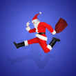 Schöne Bewegung vom Santa Clause