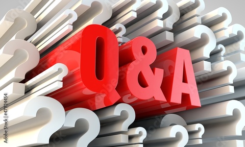Illustration: question and answer question and answer